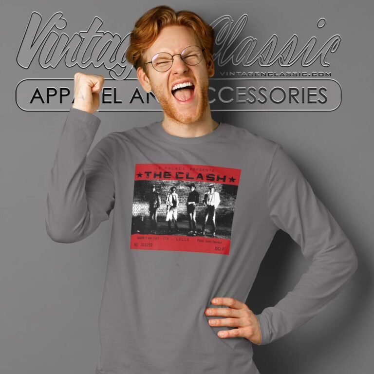 The Clash Le Palace 1981 Long Sleeve Tee The Clash Le Palace 1981 Long Sleeve Tee