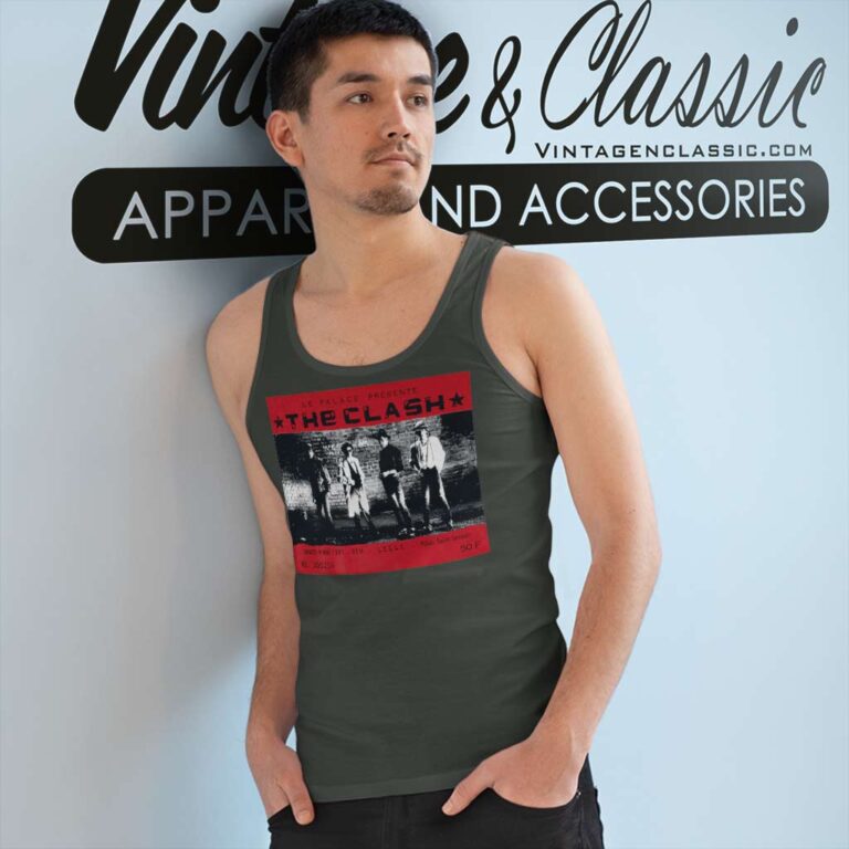 The Clash Le Palace 1981 Tank Top Racerback The Clash Le Palace 1981 Tank Top Racerback