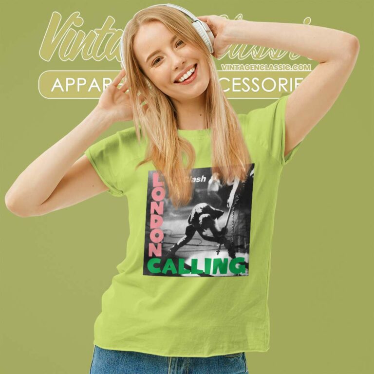 The Clash London Calling Women TShirt The Clash London Calling Women TShirt