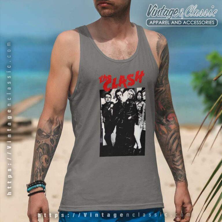 The Clash Poster Tank Top Racerback The Clash Poster Tank Top Racerback