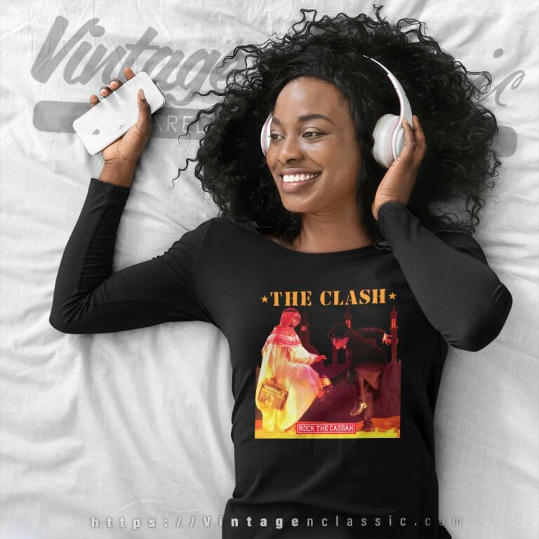 The Clash Rock The Casbah Long Sleeve Tee The Clash Rock The Casbah Long Sleeve Tee