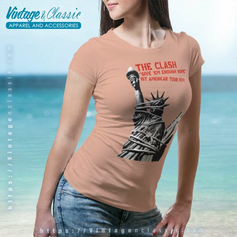 The Clash Shirt Give Em Enough Rope Women TShirt The Clash Shirt Give Em Enough Rope Women TShirt