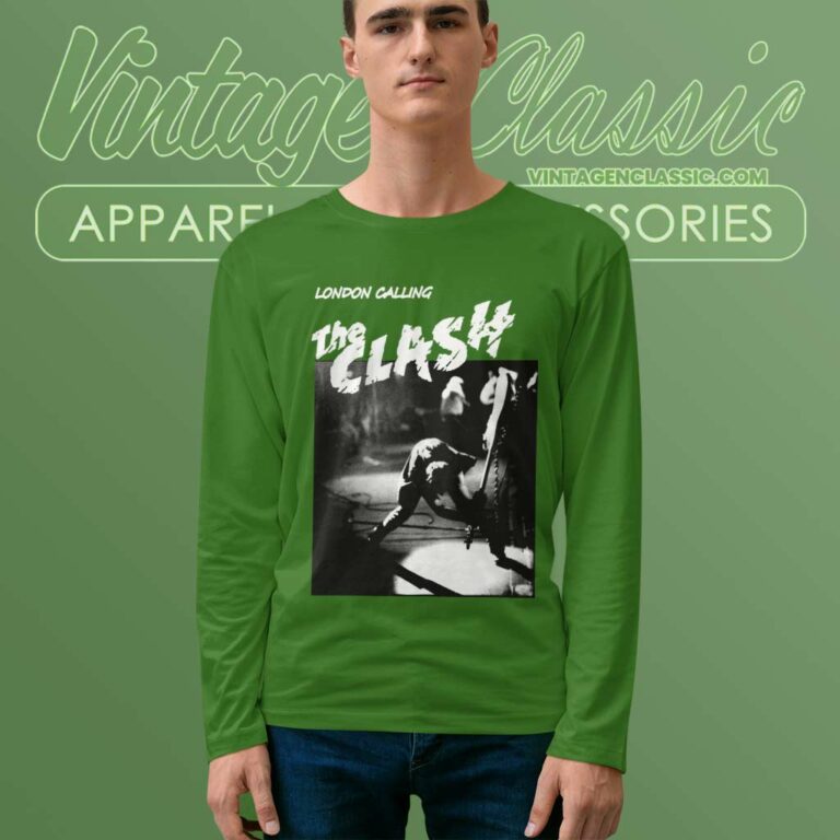 The Clash Shirt London Calling Long Sleeve Tee The Clash Shirt London Calling Long Sleeve Tee