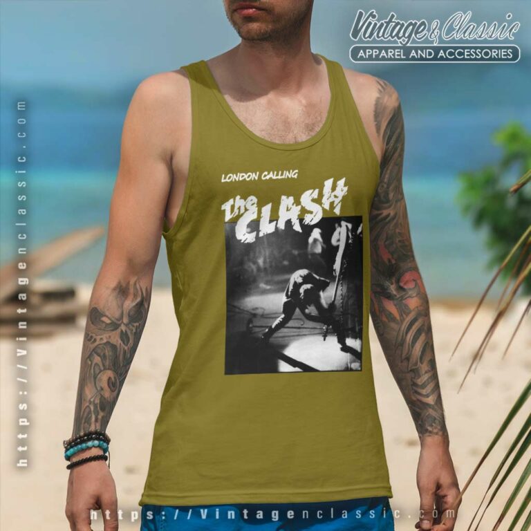 The Clash Shirt London Calling Tank Top Racerback The Clash Shirt London Calling Tank Top Racerback