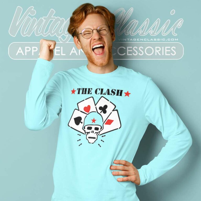 The Clash Shirt Skull Suits Straight To Hell Long Sleeve Tee The Clash Shirt Skull Suits Straight To Hell Long Sleeve Tee