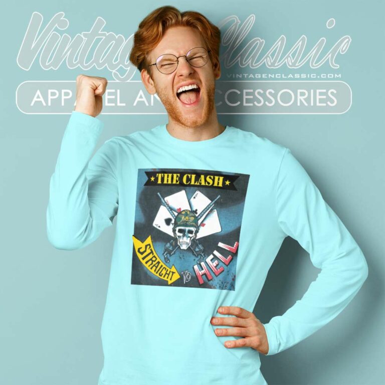 The Clash Shirt Straight To Hell Long Sleeve Tee The Clash Shirt Straight To Hell Long Sleeve Tee