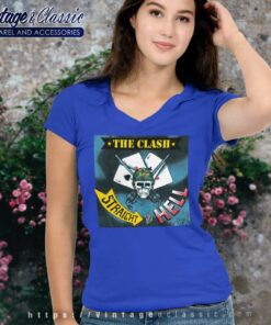 The Clash Shirt Straight To Hell V Neck TShirt