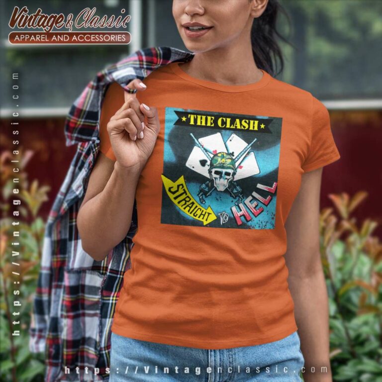 The Clash Shirt Straight To Hell Women TShirt The Clash Shirt Straight To Hell Women TShirt