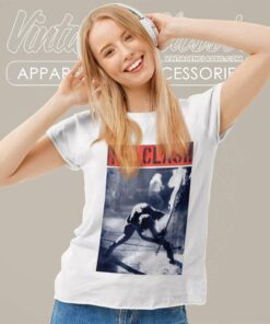The Clash Smashig Guitar Women TShirt