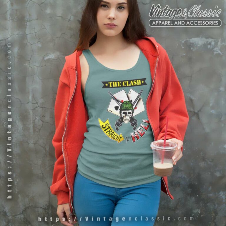 The Clash Straight To Hell Tank Top Racerback The Clash Straight To Hell Tank Top Racerback
