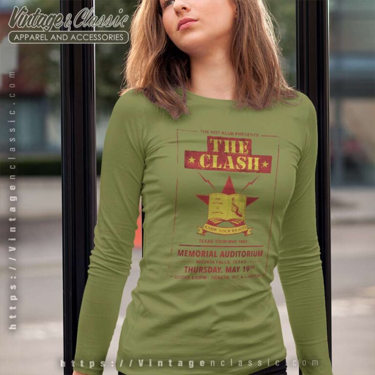 The Clash Texas Tour 83 Long Sleeve Tee 1 The Clash Texas Tour 83 Long Sleeve Tee 1