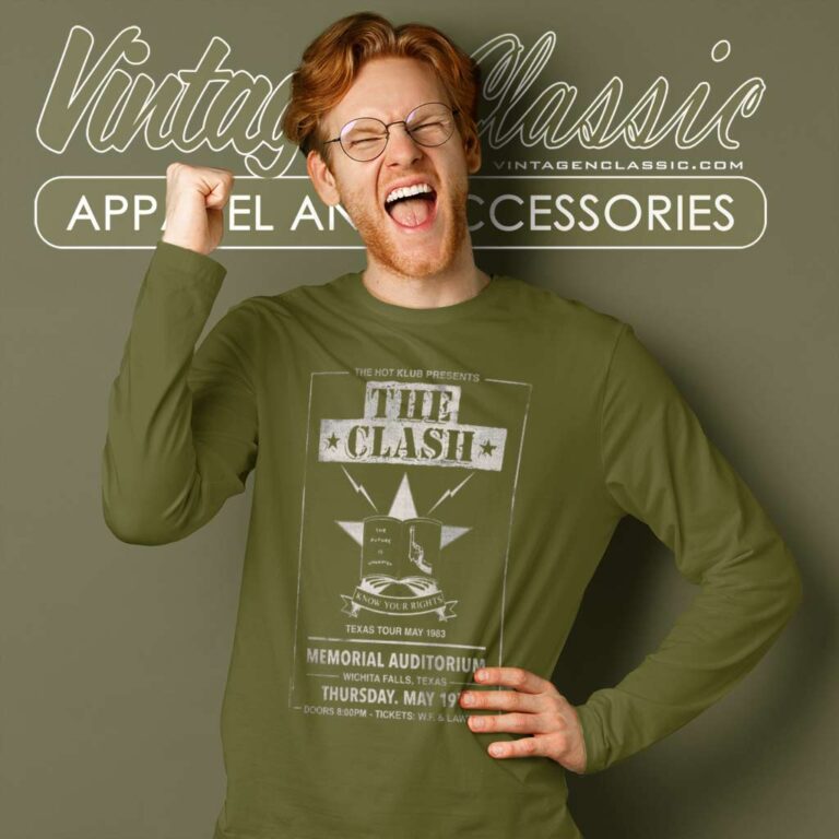 The Clash Texas Tour 83 Long Sleeve Tee The Clash Texas Tour 83 Long Sleeve Tee