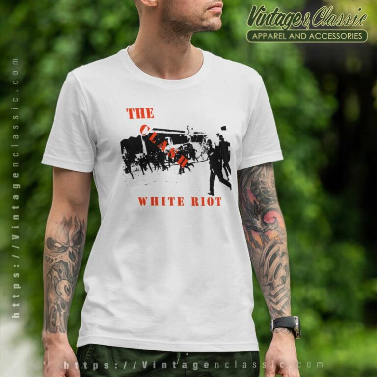 The Clash White Riot T Shirt The Clash White Riot T Shirt