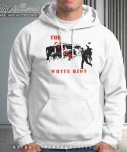 The Clash White Riot The Clash White Riot Hoodie