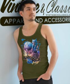 The Clone Wars Ahsoka Rex Triangle Portrait Star Wars Shirt 4 The Clone Wars Ahsoka Rex Triangle Portrait Tank Top Racerback