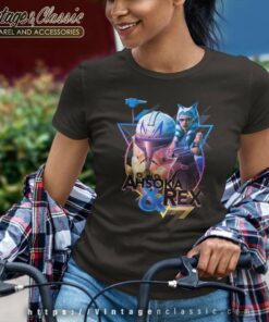 The Clone Wars Ahsoka Rex Triangle Portrait Star Wars Shirt 6 The Clone Wars Ahsoka Rex Triangle Portrait Women TShirt