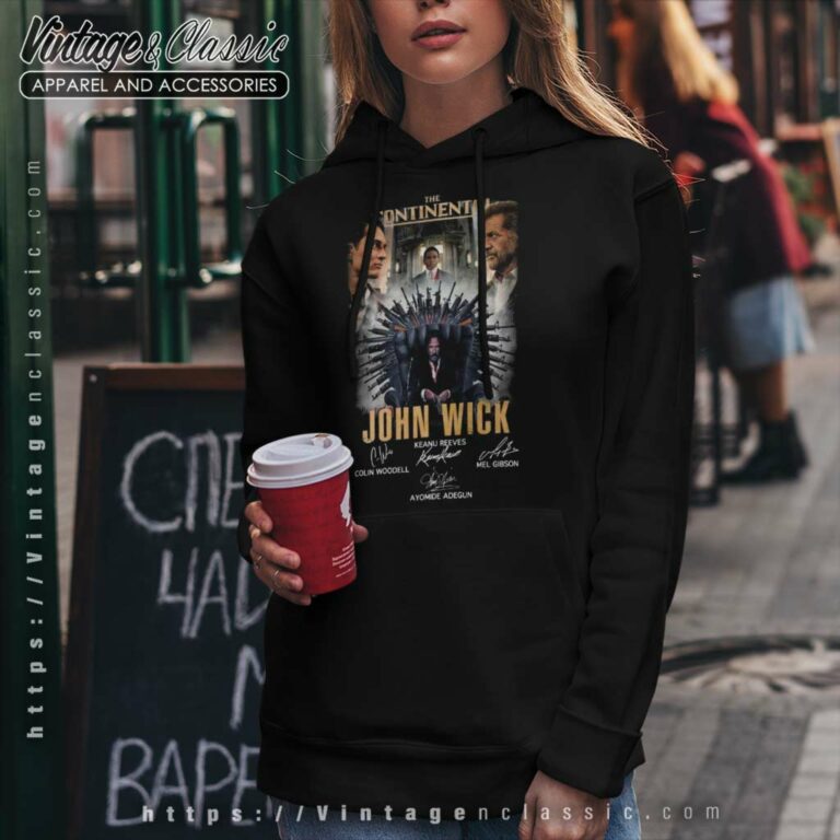 The Continental John Wick Keanu Reeves Signatures Hoodie The Continental John Wick Keanu Reeves Signatures Hoodie