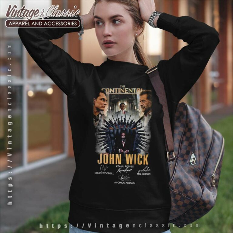 The Continental John Wick Keanu Reeves Signatures Sweatshirt The Continental John Wick Keanu Reeves Signatures Sweatshirt