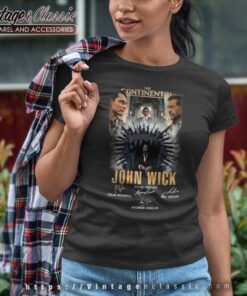 The Continental John Wick Keanu Reeves Signatures Women TShirt