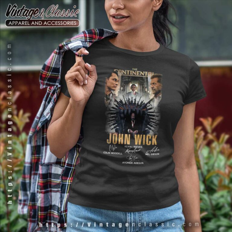 The Continental John Wick Keanu Reeves Signatures Women TShirt The Continental John Wick Keanu Reeves Signatures Women TShirt