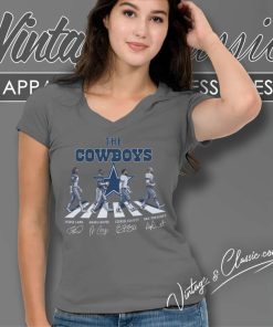 The Cowboys Cross The Road Shirt Nfl Dallas Cowboys Signature V Neck TShirt