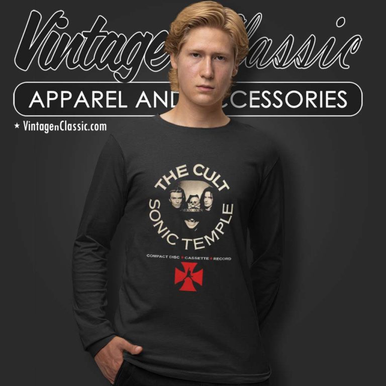 The Cult Shirt Sonic Temple Poster Long Sleeve Tee The Cult Shirt Sonic Temple Poster Long Sleeve Tee