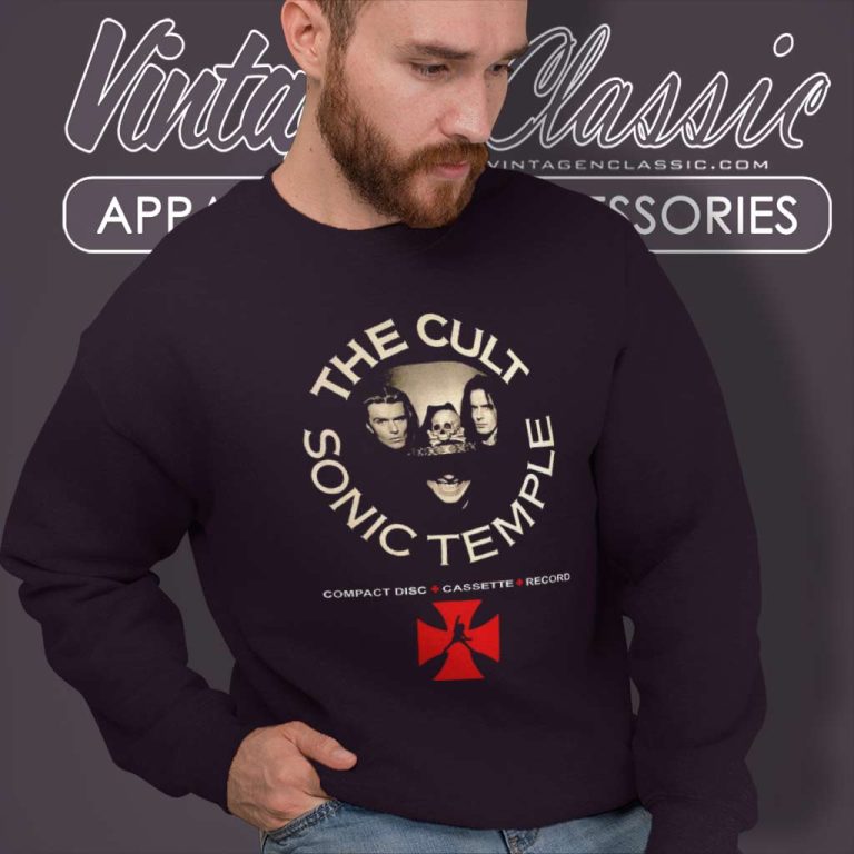 The Cult Shirt Sonic Temple Poster Sweatshirt The Cult Shirt Sonic Temple Poster Sweatshirt