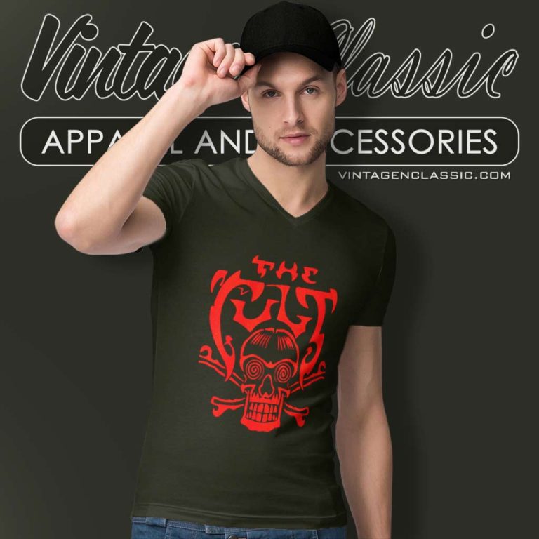 The Cult Skull V Neck TShirt The Cult Skull V Neck TShirt