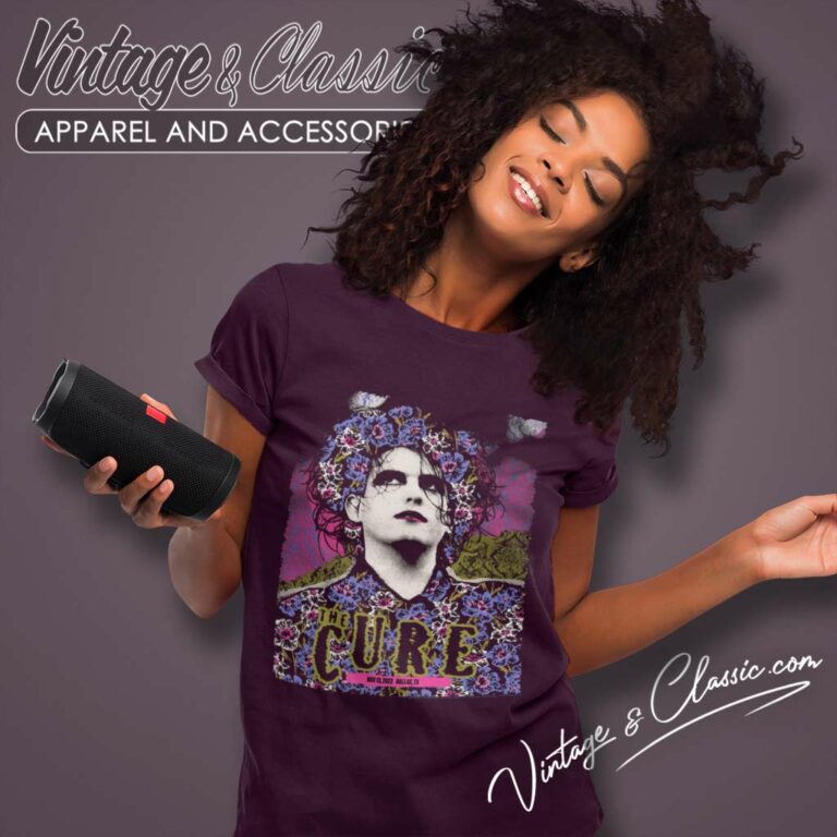 The Cure Dallas Poster Women TShirt The Cure Dallas Poster Women TShirt