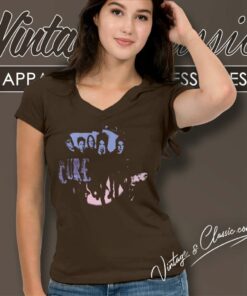 The Cure Group Photo Shirt 5 The Cure Group Photo V Neck TShirt