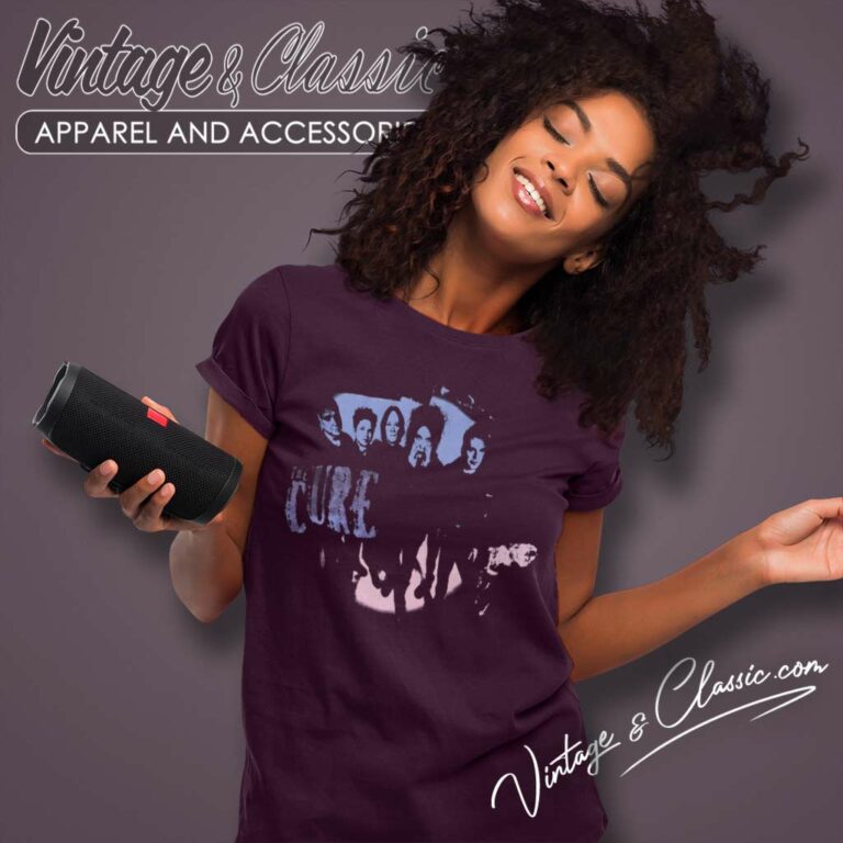 The Cure Group Photo Women TShirt The Cure Group Photo Women TShirt