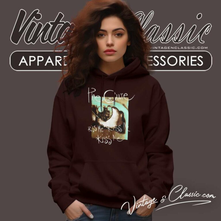 The Cure Kiss Me Kiss Me Kiss Me Album Cover Hoodie The Cure Kiss Me Kiss Me Kiss Me Album Cover Hoodie