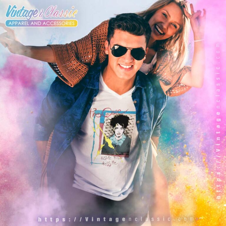The Cure Kiss Me V Neck TShirt The Cure Kiss Me V Neck TShirt