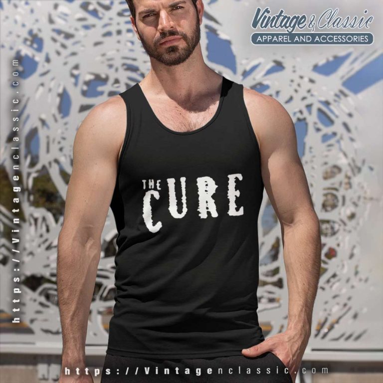 The Cure Logo Band Tank Top Racerback The Cure Logo Band Tank Top Racerback