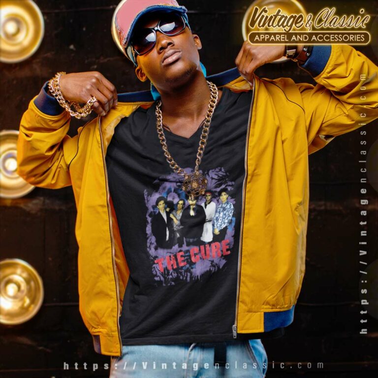 The Cure Prayer Tour V Neck TShirt The Cure Prayer Tour V Neck TShirt