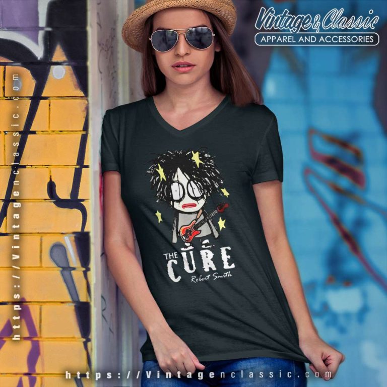 The Cure Shirt Robert Smith Funny V Neck TShirt The Cure Shirt Robert Smith Funny V Neck TShirt