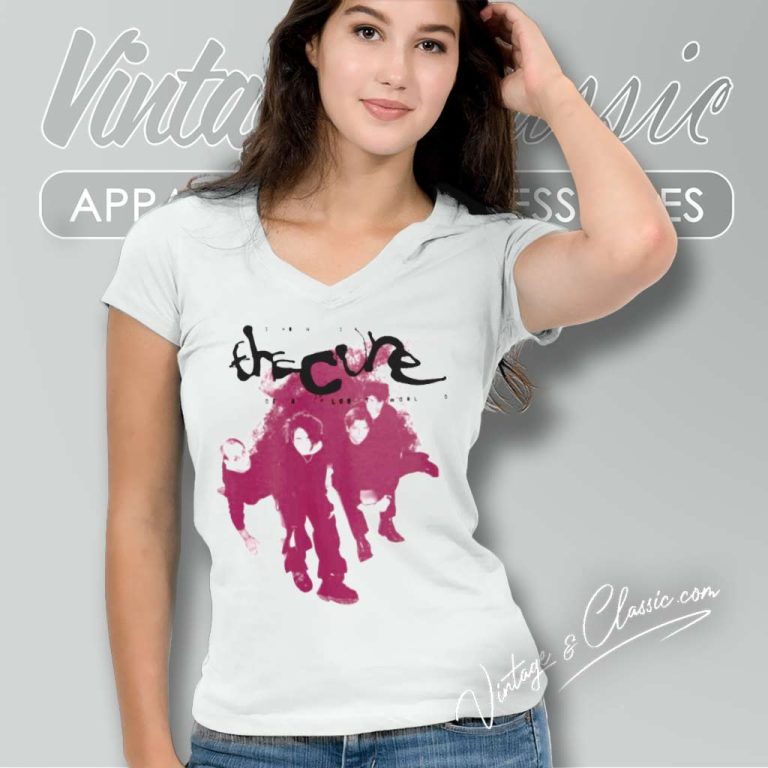 The Cure Shirt Shows Of A Lost World Tour 2023 V Neck TShirt The Cure Shirt Shows Of A Lost World Tour 2023 V Neck TShirt