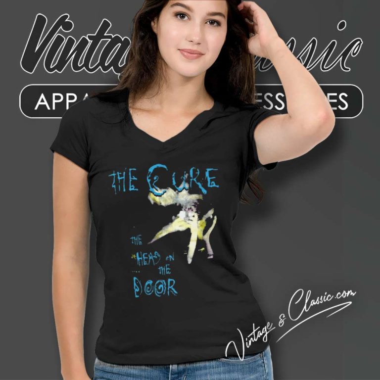The Cure Shirt The Head On The Door Album V Neck TShirt The Cure Shirt The Head On The Door Album V Neck TShirt