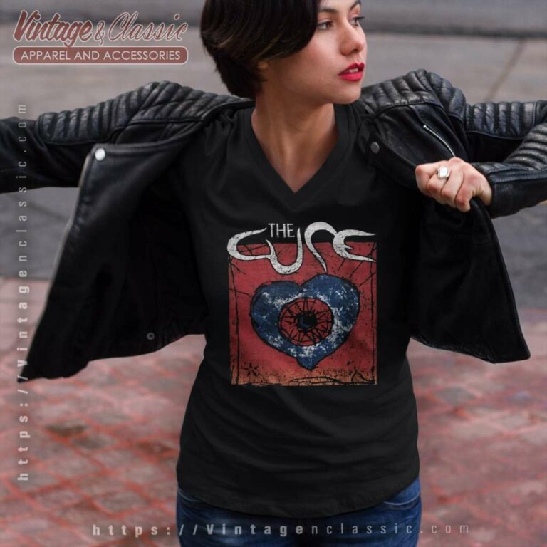 The Cure Shirt Wish Concert 92 V Neck TShirt The Cure Shirt Wish Concert 92 V Neck TShirt