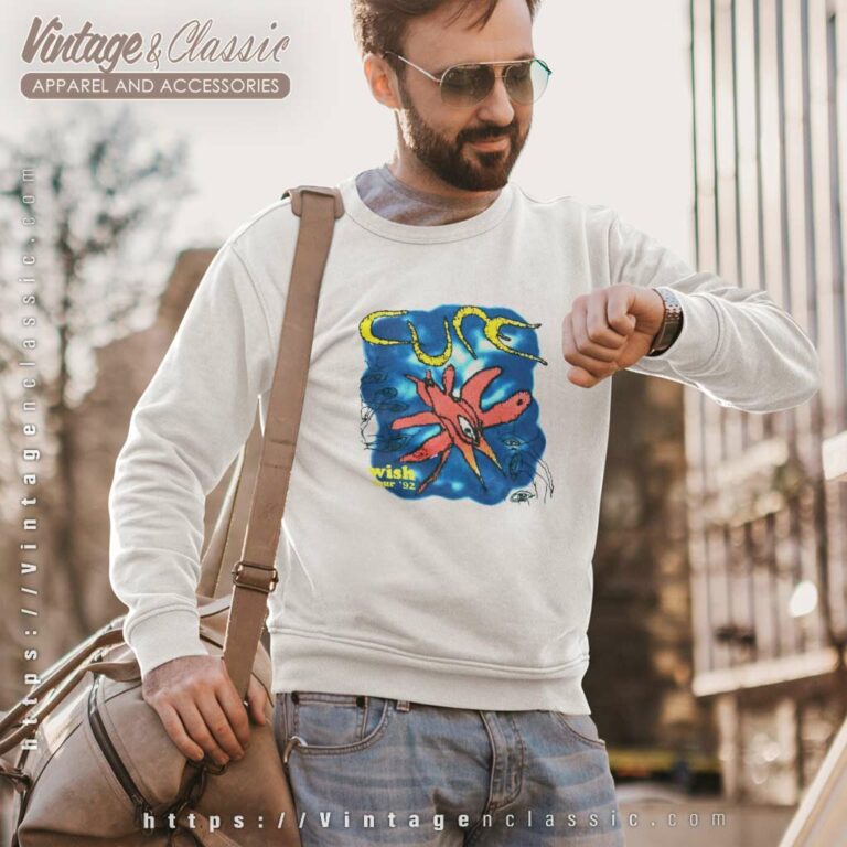 The Cure Shirt Wish Tour 1992 Sweatshirt The Cure Shirt Wish Tour 1992 Sweatshirt