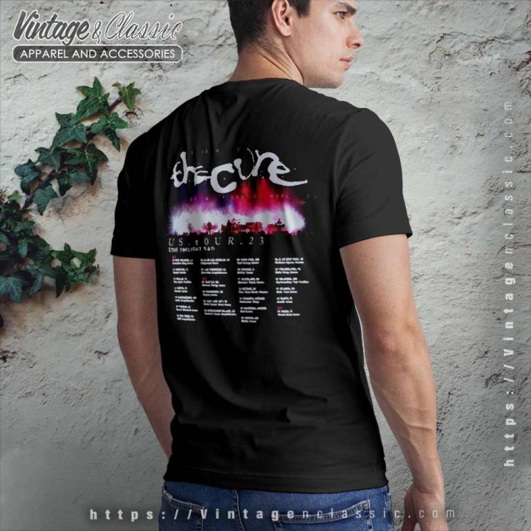 The Cure Shirt World Tour 2023 Backside T Shirt The Cure Shirt World Tour 2023 Backside T Shirt