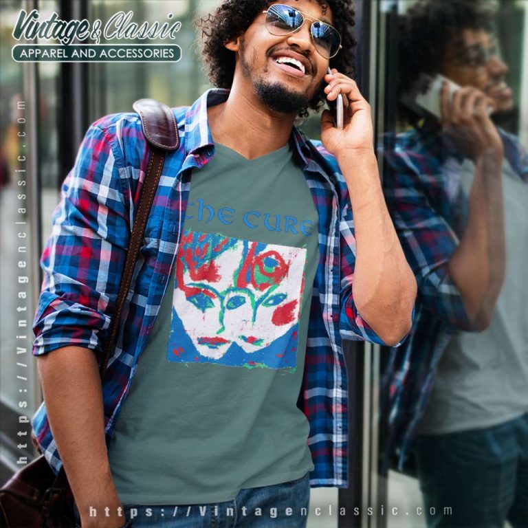The Cure Vintage V Neck TShirt The Cure Vintage V Neck TShirt