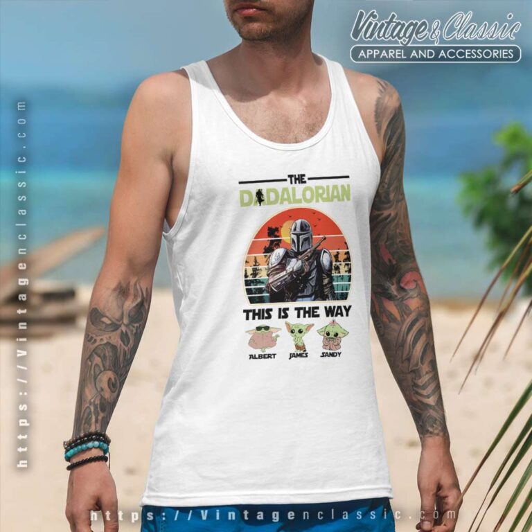 The Dadalorian Custom Baby Yoda Tanktop The Dadalorian Custom Baby Yoda Tanktop