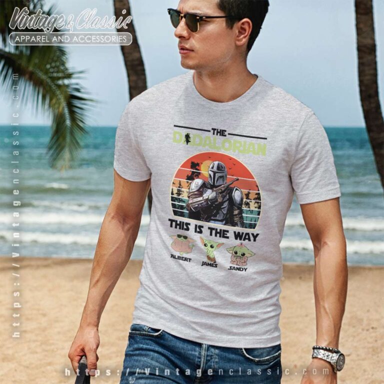 The Dadalorian Custom Baby Yoda Tshirt The Dadalorian Custom Baby Yoda Tshirt