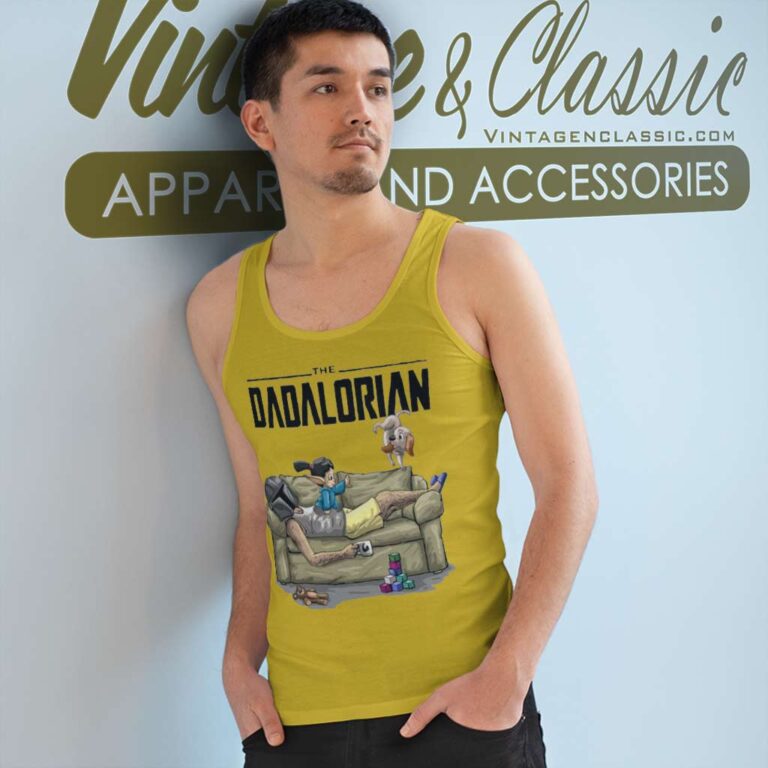 The Dadalorian Star Wars For Dad Funny Tank Top Racerback The Dadalorian Star Wars For Dad Funny Tank Top Racerback