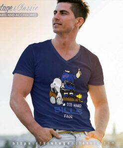 The Die Hard Buffalo Bills Fans Charlie Snoopy Nfl V Neck TShirt