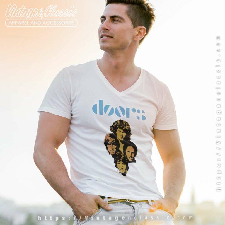 The Doors American Tour V Neck TShirt The Doors American Tour V Neck TShirt