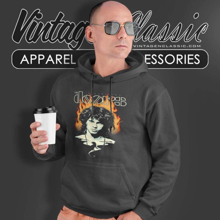 The Doors Jim Morrison Face Hoodie The Doors Jim Morrison Face Hoodie
