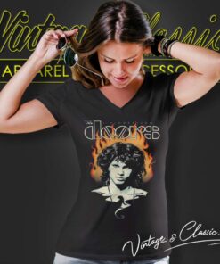 The Doors Jim Morrison Face V Neck TShirt