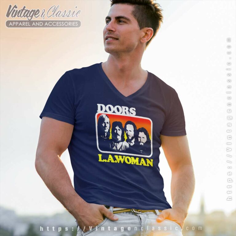 The Doors L A Woman V Neck TShirt The Doors L A Woman V Neck TShirt